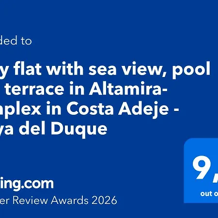 Cosy Flat With Sea View, Pool And Terrace In Altamira-complex In - Playa Del Duque
